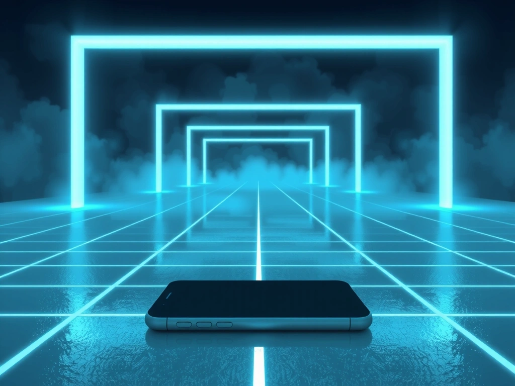Neon Grid Runner Visual